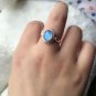 Pure 925 Sterling Solid Silver Ring with Rainbow Moonstone All US Sizes 4 to 13