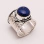 Pure 925 Sterling Solid Silver Ring with Lapis Lazuli All US Sizes 4 to 14