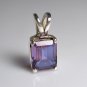 100% Color Change lab created Alexandrite 925 solid sterling silver Pendant