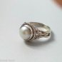 Fresh Water Pearl Pure 92.5 Solid Sterling Silver Handmade Ring Size 3-14 (US)