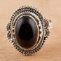 Pure 92.5 Solid Sterling Silver Genuine Black Onyx Handmade Ring Size 4 to 13 US