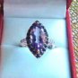 Genuine Amethyst Pure 92.5 Solid Sterling Silver Handmade Ring Size 4 to 13 (US)