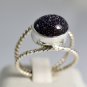 Black Gold Stone Pure 92.5 Solid Sterling Silver Handmade Ring Size 4-13 (US)