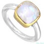 Pure 925 Solid Sterling Silver Genuine Rainbow Moonstone Handmade Ring Size 4-13