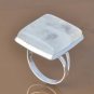 Pure 925 Solid Sterling Silver Genuine Rainbow Moonstone Handmade Ring Size 4-13
