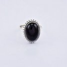 Pure 925 Sterling Solid Silver Handmade Ring with Black Onyx Size 4 to 13 (US)