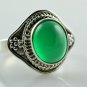 Genuine Green Onyx 925 Solid Sterling Silver Handmade Ring Size 3 to 14 (US)