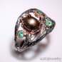 Pure 925 Solid Sterling Silver Genuine Labradorite Handmade Ring Size 4-13 (US)