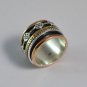 Pure 925 Solid Sterling Silver, Copper, Brass Handmade Spinner Ring