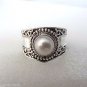 Fresh Water Pearl Pure 92.5 Solid Sterling Silver Handmade Ring Size 4-13 (US)