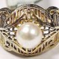 Fresh Water Pearl Pure 92.5 Solid Sterling Silver Handmade Ring Size 4-13 (US)