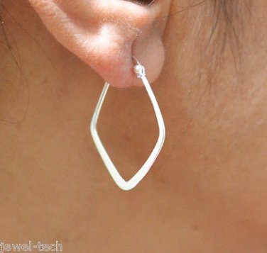 Pure 925 Solid Sterling Silver Handmade Dangle Earrings for Women