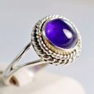 Genuine Amethyst Pure 92.5 Solid Sterling Silver Handmade Ring Size 4-13 (US)