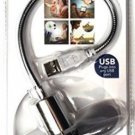 USB PERSONAL FAN CHROME SILVER - ADJUSTABLE NECK SUPER COOL!