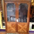 EARLY 20TH CENTURY FRENCH INLAID PARQUETRY WOOD 2 DOOR BOOKCASE EXCELLENT DEAL!