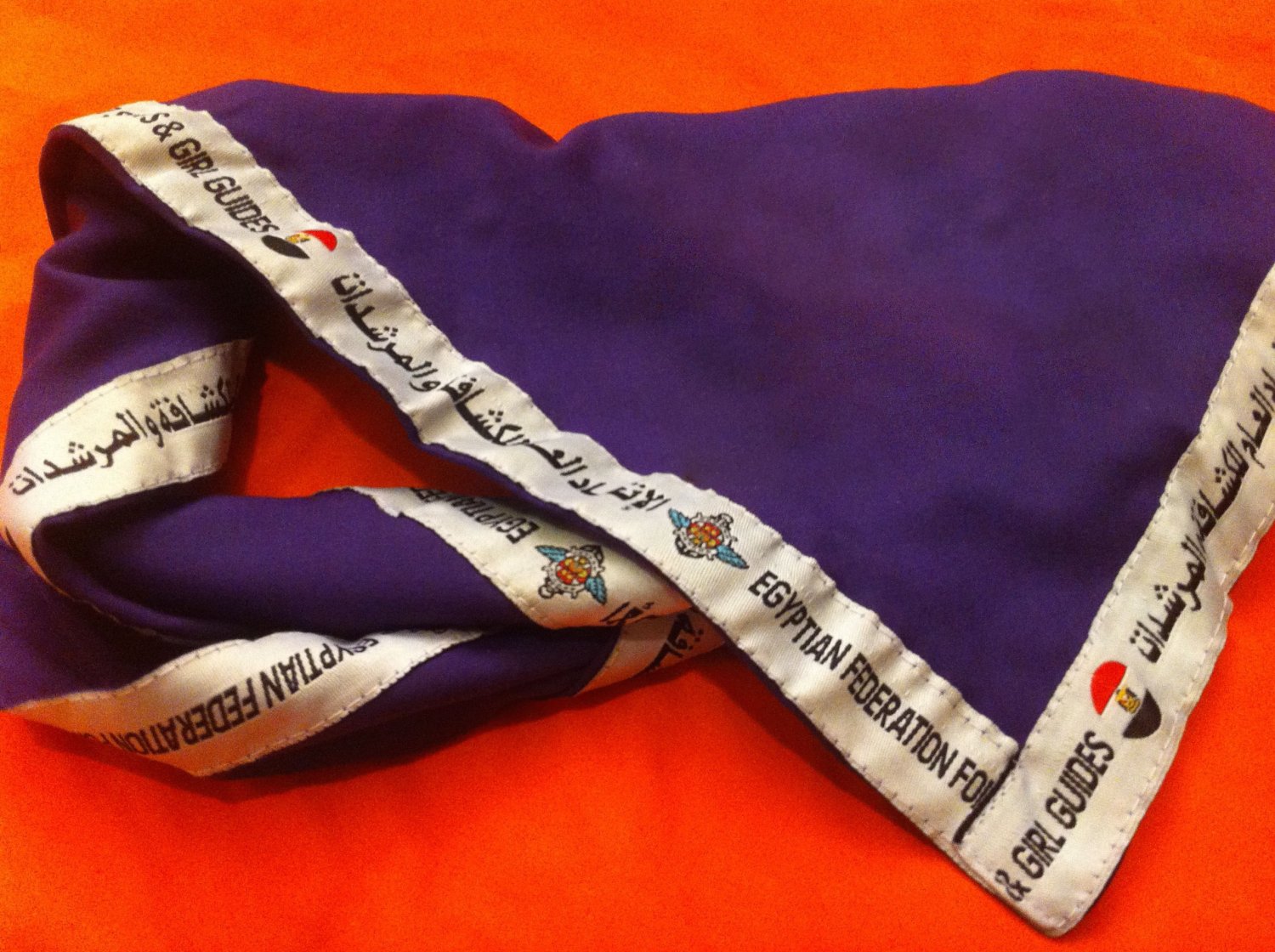 Egyptian Federation for Scouts & Girl Guides Purple Neckerchief Foulard ...