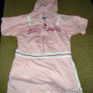 Girls Pink Long Sleeve Hooded Dress 4T