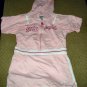 Girls Pink Long Sleeve Hooded Dress 4T