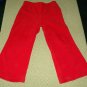 Girls Red Flared Fleece Pants 4T