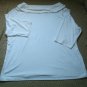 Womens Plus Size Shawl-Collar Cream Top Size 28 28W