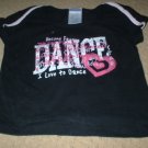 Danskin Black Pink "I love to Dance" Top Size 4 5