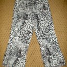 Girls Brand New Black and White Animal Print Pants 4T
