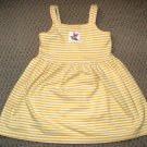 Girls Yellow Fitted Tulip Sundress 4T