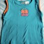 Girls Blue & Orange Embroidered Tank Shirt Size 5T