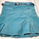 Girls Blue Skirt with Satin Belt Size 6 6X