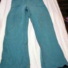 Girls Teal Blue Wide Leg Pants Size 5T