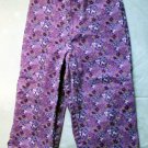 Girls Purple Print Capris Size 5