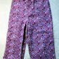Girls Purple Print Capris Size 5
