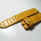 Genuine Python Snakeskin Watch Strap. Handmade Yellow Python Watch Strap 18 mm 20 mm 22 mm 24 mm