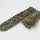 Genuine Lizard Leather Watch Strap. Handmade Green Lizard Skin Watch Strap