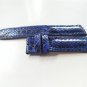 Genuine Python Leather Watch Strap. Handmade Blue Python Watch Strap