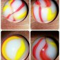 Amazing Peltier Ketchup & Mustard National Line Rainbo Marble Large 5/8" MINT+ !