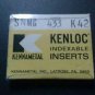 KENLOC KENNAMETAL SNMG 433 K42 CARBIDE INDEXABLE INSERTS QTY 9