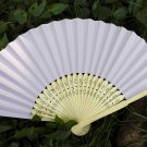 LOT OF 20 Lady's White Paper Hand Fan Wedding & Party