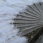 White Double layers Large Ostrich Feather Fan Burlesque dancer friends 30"x 54"