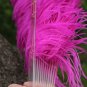 Hotpink Double Layers Large Ostrich Feather Fan Burlesque dancer friends 30"x 54"