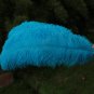 Blue Double Layers Large  Ostrich Feather Fan Burlesque dancer friends 30"x 54"