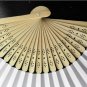 Free Shipping 20Pcs/Lot Plain White Paper Hand Fans for Wedding 21cm with Organza Gift Bag