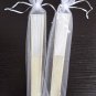 Free Shipping 20Pcs/Lot Plain White Paper Hand Fans for Wedding 21cm with Organza Gift Bag