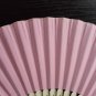 Free Shipping 20Pcs/Lot Plain Pink Paper Hand Fans for Wedding 21cm with Organza Gift Bag