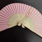 Free Shipping 20Pcs/Lot Plain Pink Paper Hand Fans for Wedding 21cm with Organza Gift Bag
