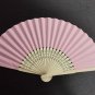 Free Shipping 20Pcs/Lot Plain Pink Paper Hand Fans for Wedding 21cm with Organza Gift Bag