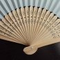 Free Shipping 20Pcs/Lot Plain Baby Blue Paper Hand Fans for Wedding 21cm with Organza Gift Bag