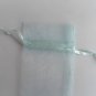 Free Shipping 20Pcs/Lot Plain Baby Blue Paper Hand Fans for Wedding 21cm with Organza Gift Bag