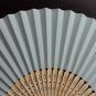 Free Shipping 20Pcs/Lot Plain Baby Blue Paper Hand Fans for Wedding 21cm with Organza Gift Bag