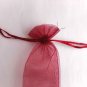 Free Shipping 20Pcs/Lot Plain Red Paper Hand Fans for Wedding 21cm with Organza Gift Bag